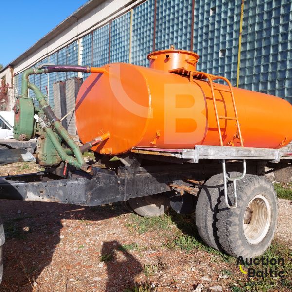 Trailer for transporting and watering water