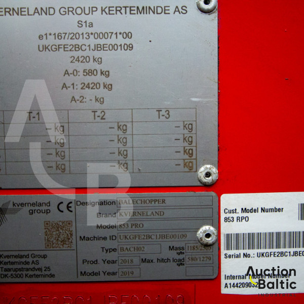 Kverneland TAARUP 853
