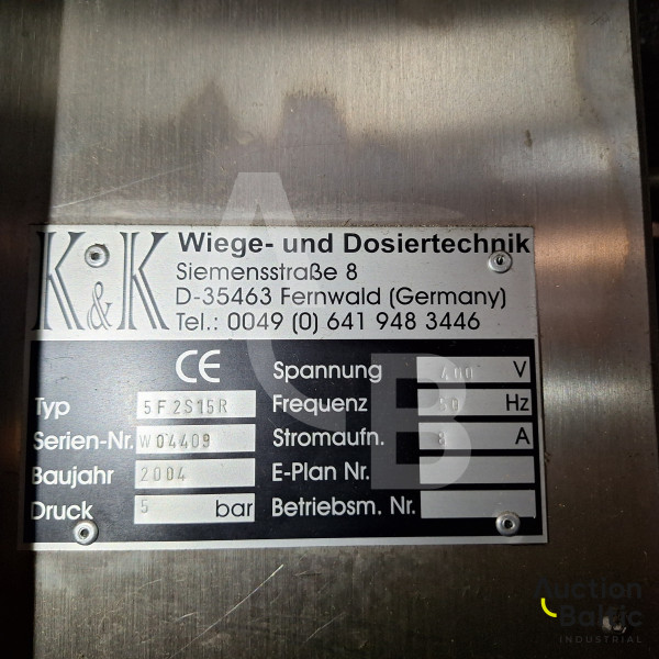Wiege - und Dosiertechnik K&K 5F2S15R