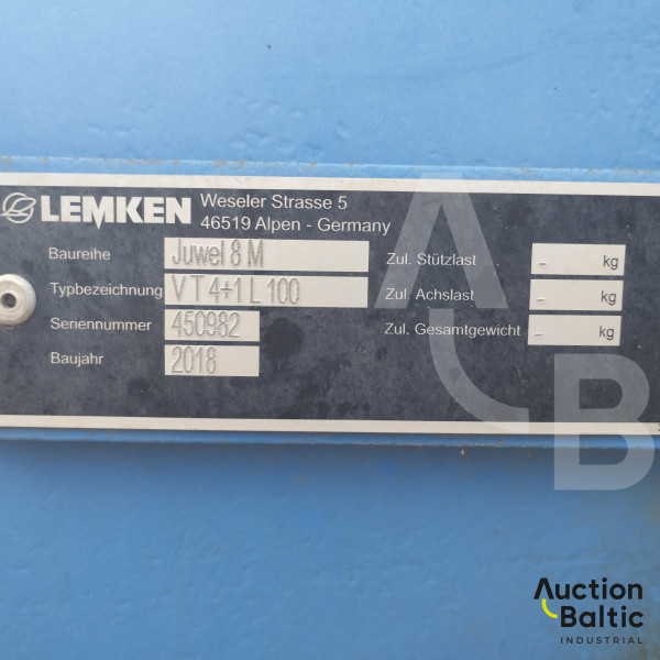 Lemken Juvel 8M