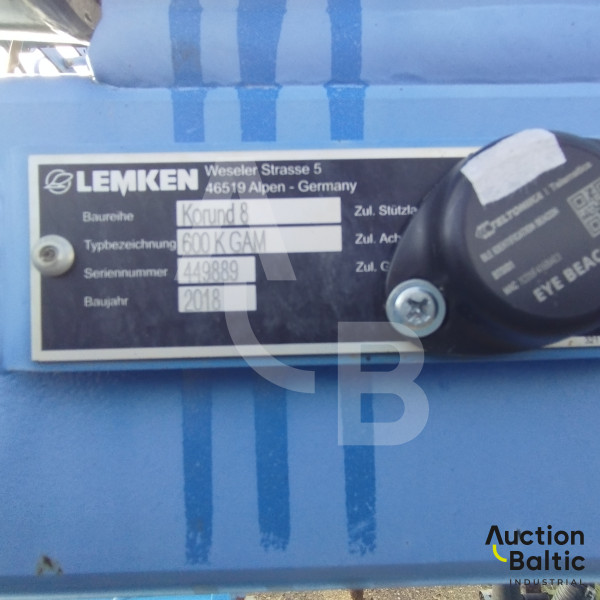 Lemken Korund 8 / 600K GAM