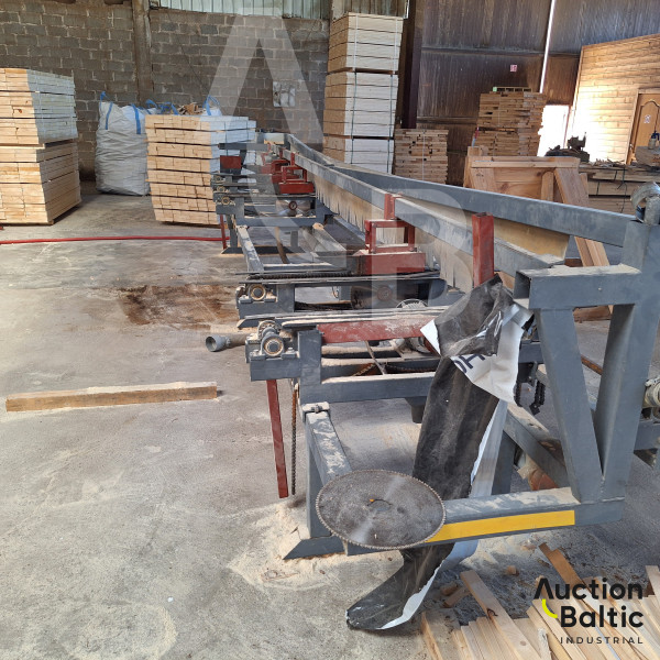 Plank transverse machine (Lentų skersavimo staklės)