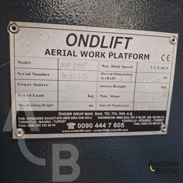 Onder Lift MP 2118