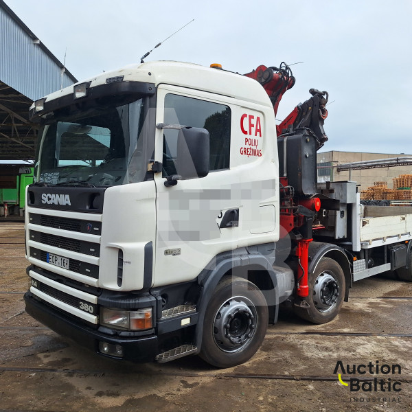 Scania R124 GB + FASSI F420 AXP.24