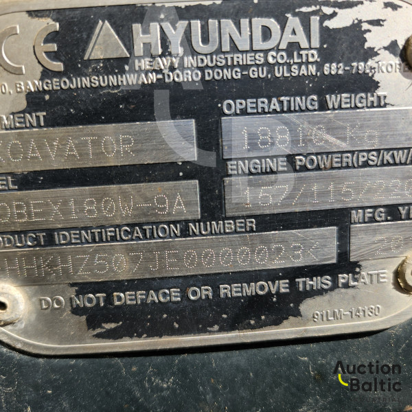 Hyundai Robex 180 W-9 A