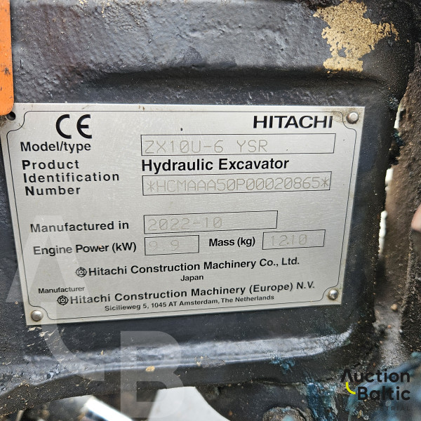 Hitachi  ZX10U-6 YSR