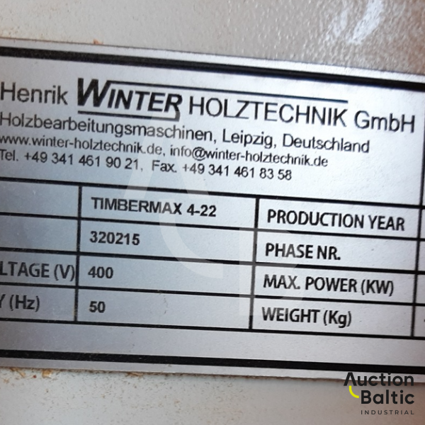 Henrik Winter Holztechnik TIMBERMAX 4-22