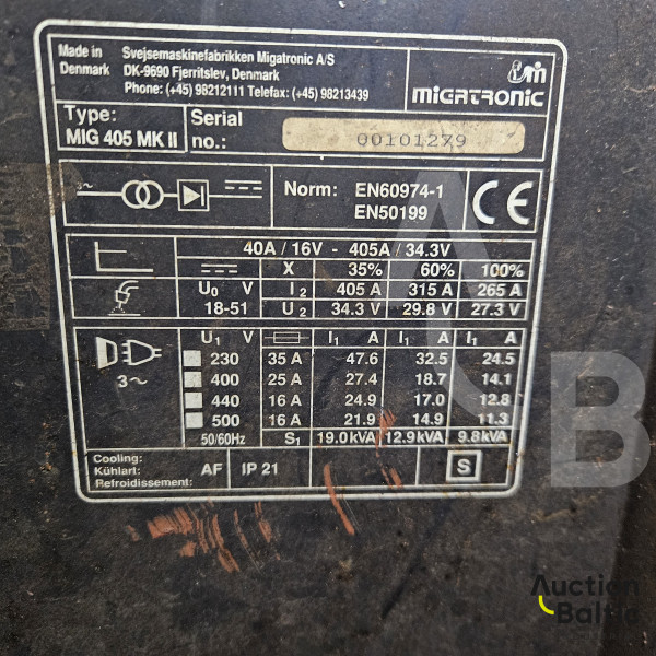 Migatronic MIG 405 MK II