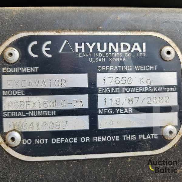 Hyundai Robex 160 LC-7 A