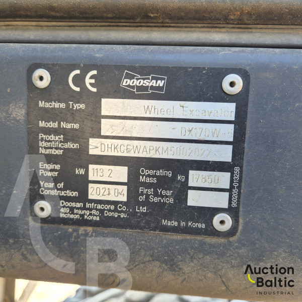 Doosan DX 170 W-5