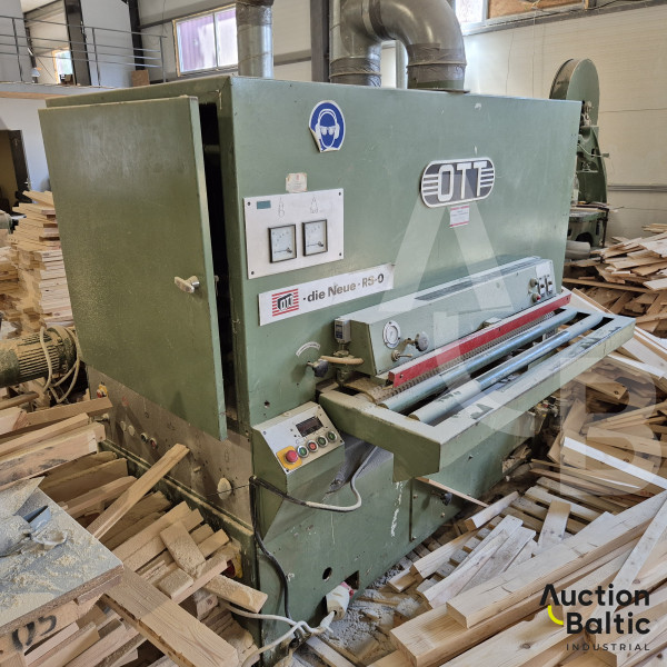 Wide wood polishing machine