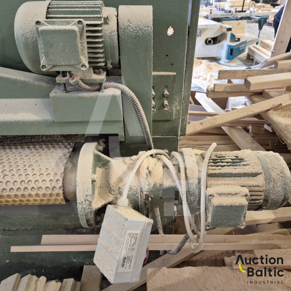 Wide wood polishing machine