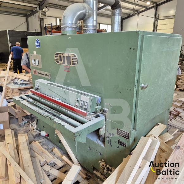 Wide wood polishing machine