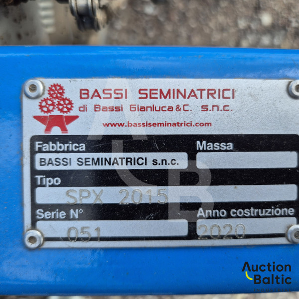 Bassi seminatrici SPX 2015