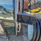 Backhoe loader cabin