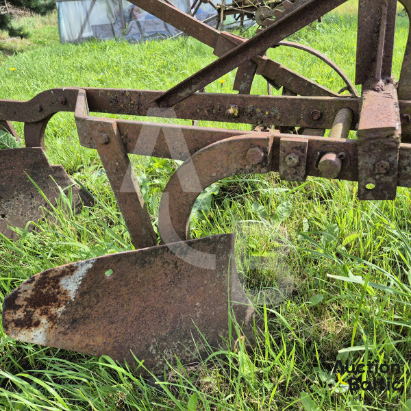 Horse-drawn plow