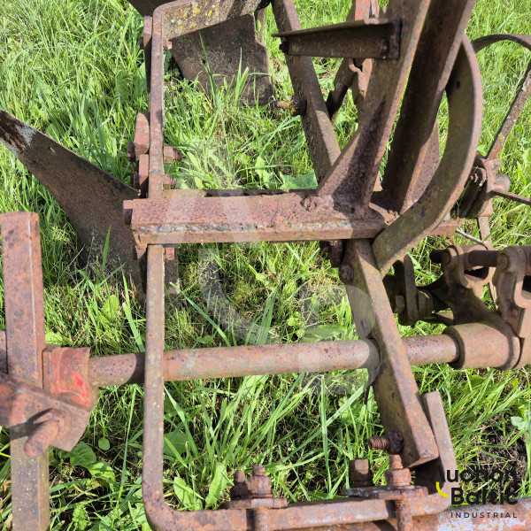 Horse-drawn plow