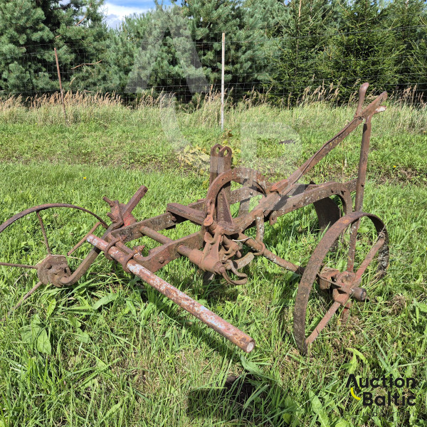 Horse-drawn plow