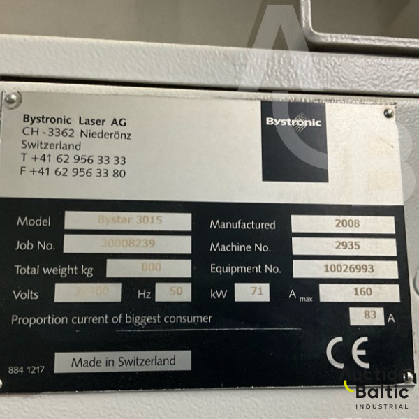 Buystronic Laser Bystar 3015