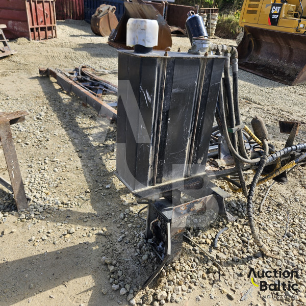 Tipper truck cargo part with frame and cylinder