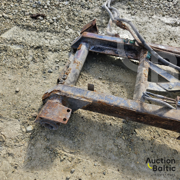 Tipper truck cargo part with frame and cylinder