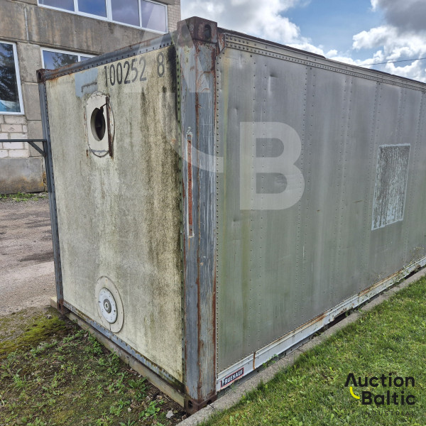 Sea container with tank inside