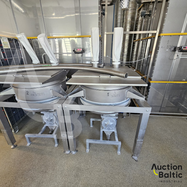 Dry powder screeners