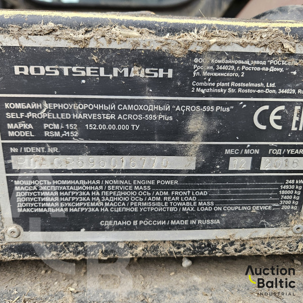 Rostselmash Acros 595 Plus