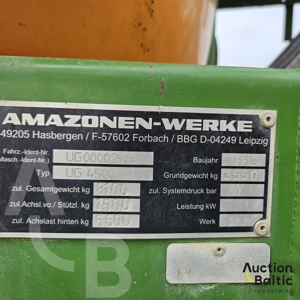 Amazone UG 4500 NOVA