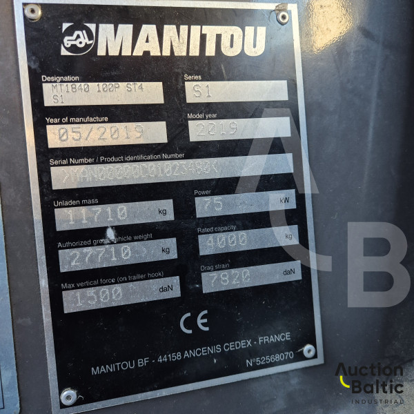 Manitou MT 1840 100P ST4 S1