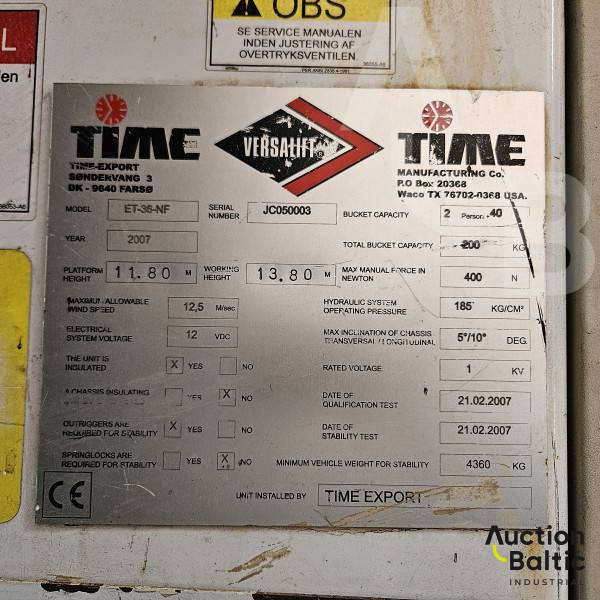 Iveco Daily + Versalift ET-36-NF