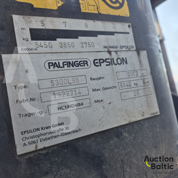 Volvo FH16 + Diebolt S3342U + Palfinger S300L98