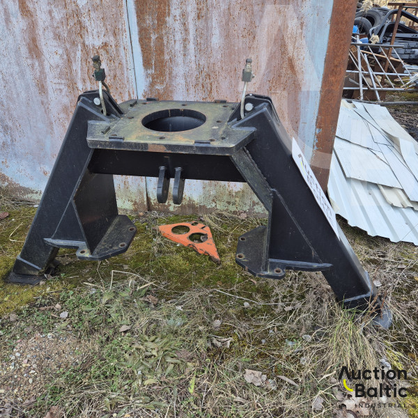 Support legs for forest trailer crane