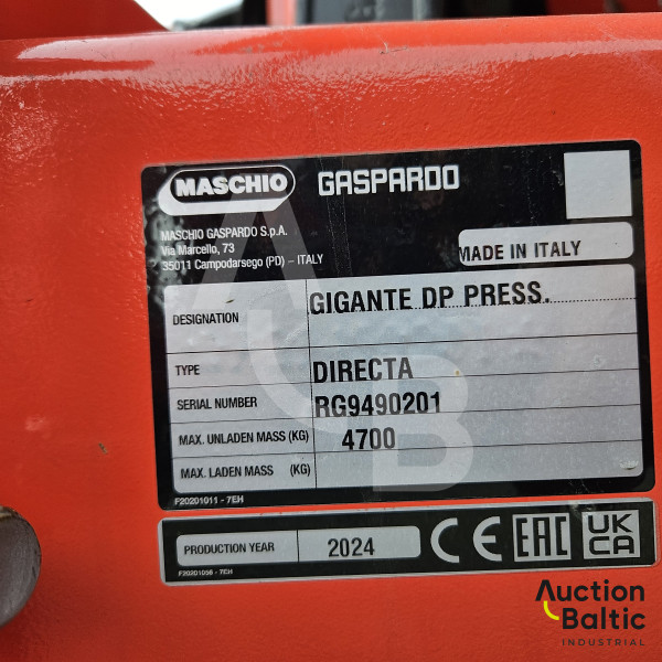 Maschio Gaspardo Gigante DP Pressure 400/22