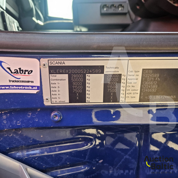 Scania R400 + Broshuis 31N5-EU+Hiab 377 E-8 Hipro