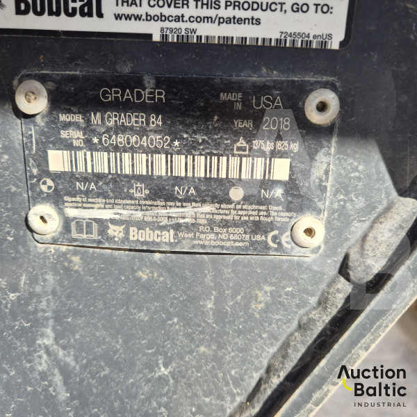 Bobcat MI Grader 84