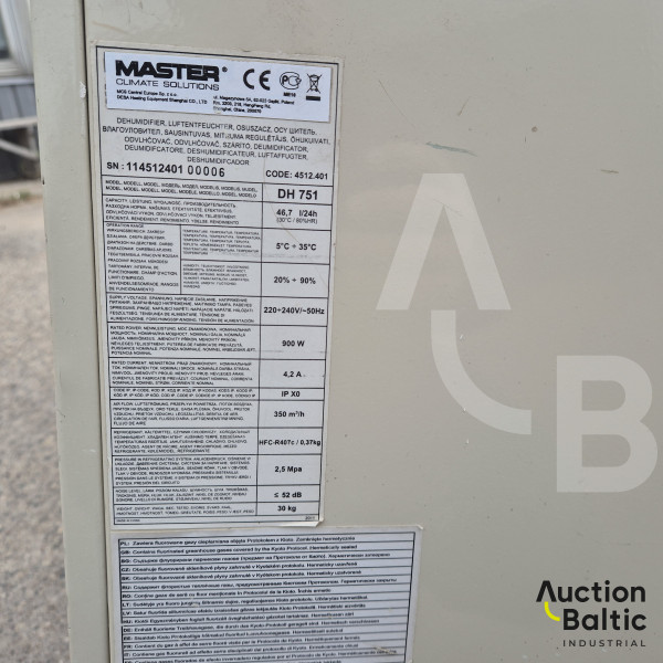 Master DH751 & DH752 & Dantherm CDT 30S