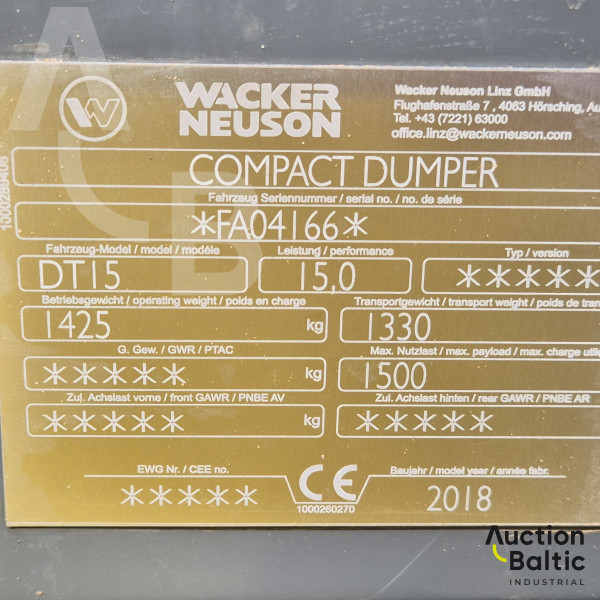 Wacker Neuson DT 15