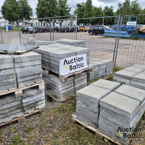 Concrete sidewalk tiles