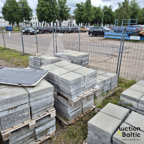 Concrete sidewalk tiles